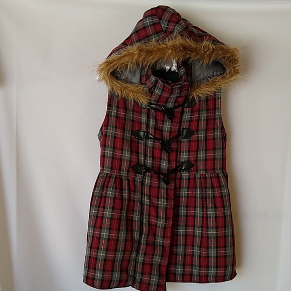 Piper & Blue Other - Piper & Blue hooded vest coat length youth size m